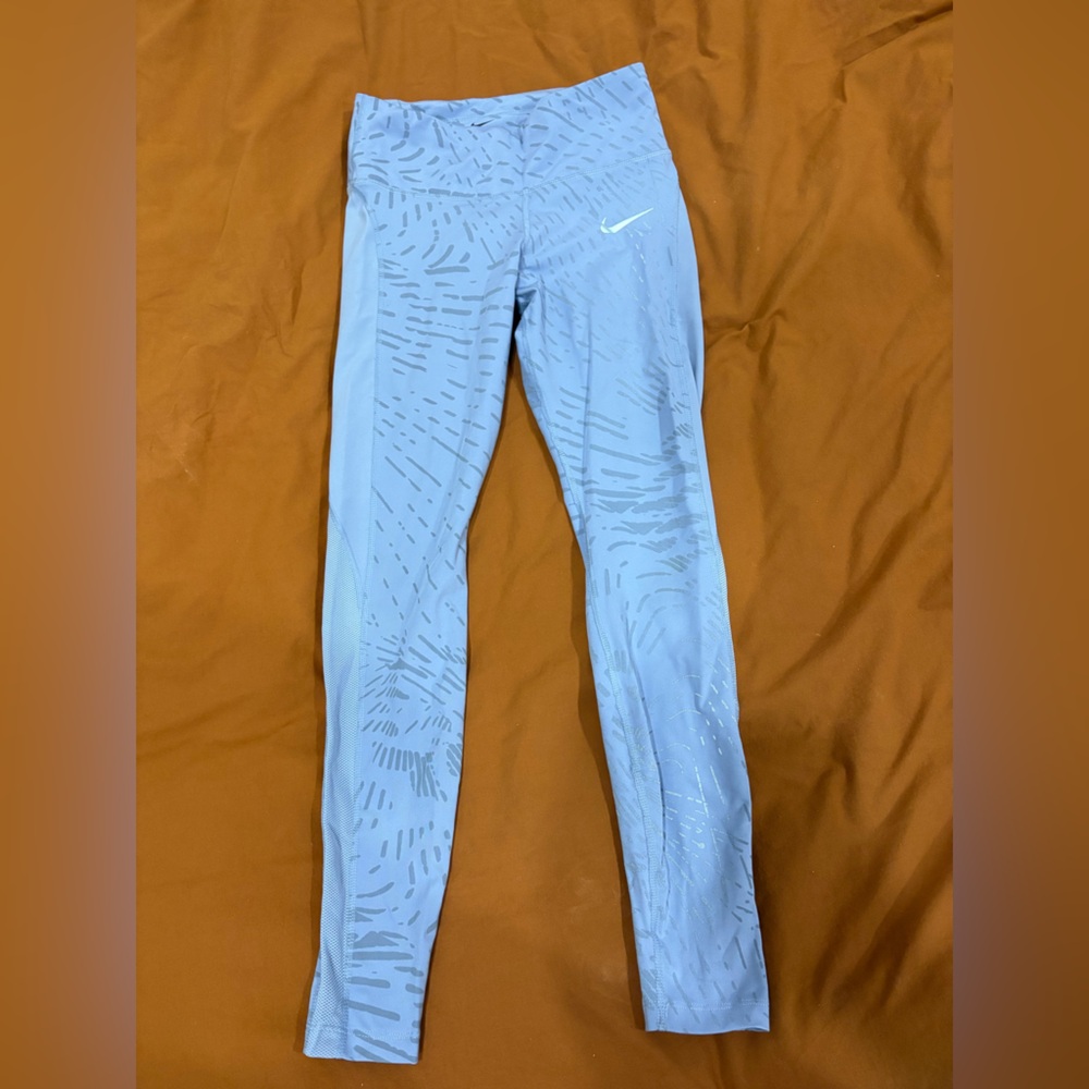 Nike Light Blue/Lilac Patterned Leggings